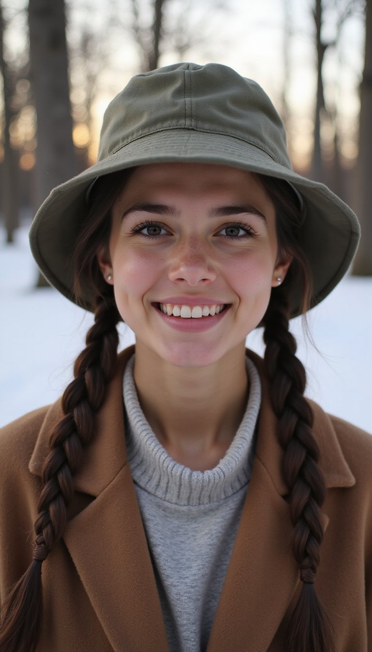 Low Pigtails With Subtle Rustic Twists