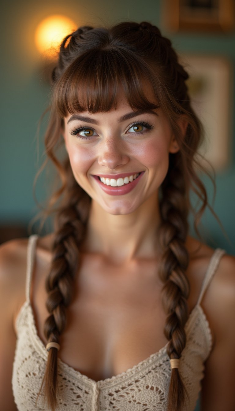 Vintage-Inspired Pin-Up Goddess Braids