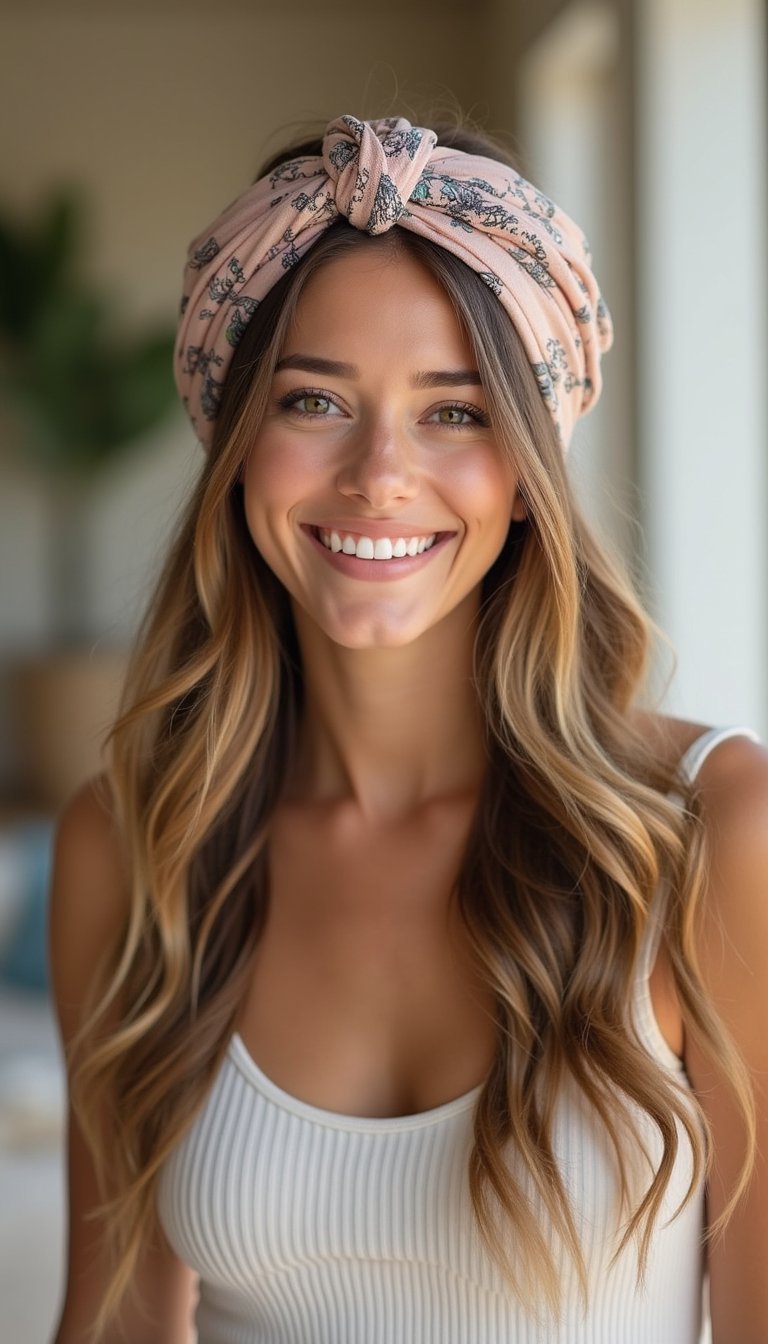 Braided Headscarf Wrap For Beachy Morning Waves