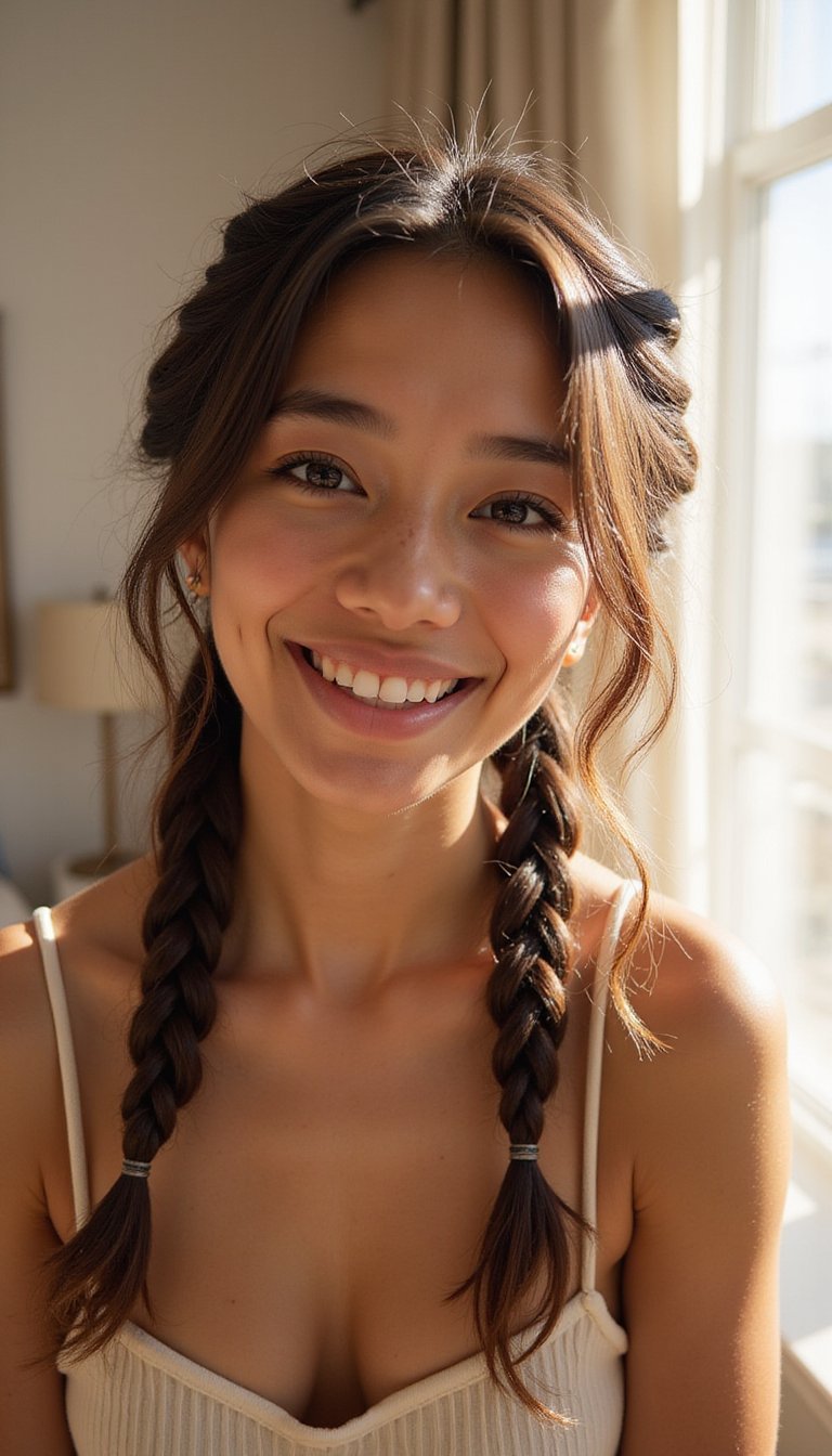 Overnight Plaited Pigtails For Youthful Spirals