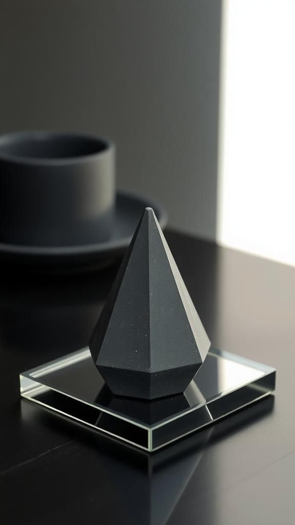 Geometric Faceted Cone With Angular Planes