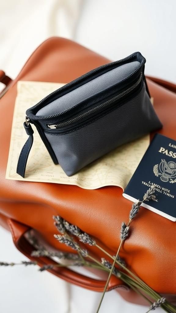 Zippered Mini Lavender Travel Pillow