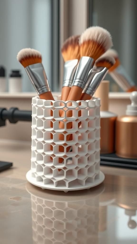 Honeycomb 3D-Printed Desktop Brush Module
