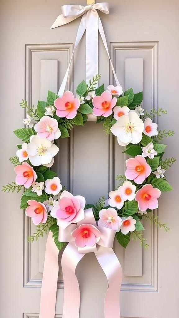 Seasonal Floral Door Wreath Base Upgrade