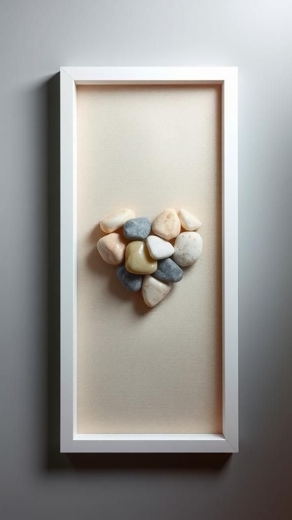 Pebble Heart Keepsake For Anniversary Or Valentines