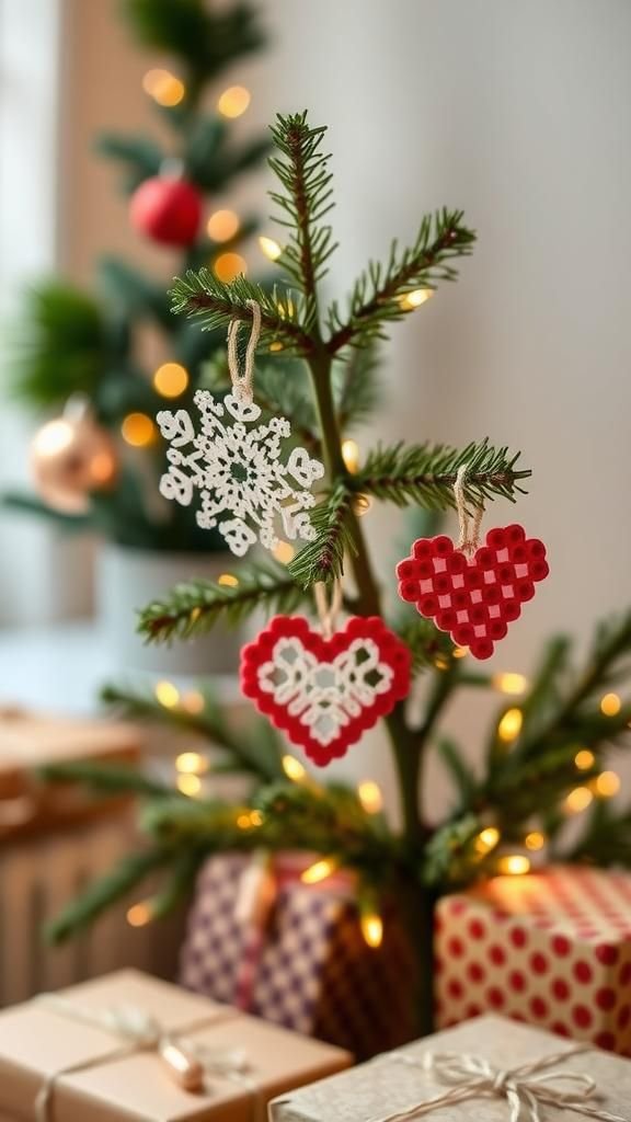 Festive Holiday Ornaments And Gift Toppers