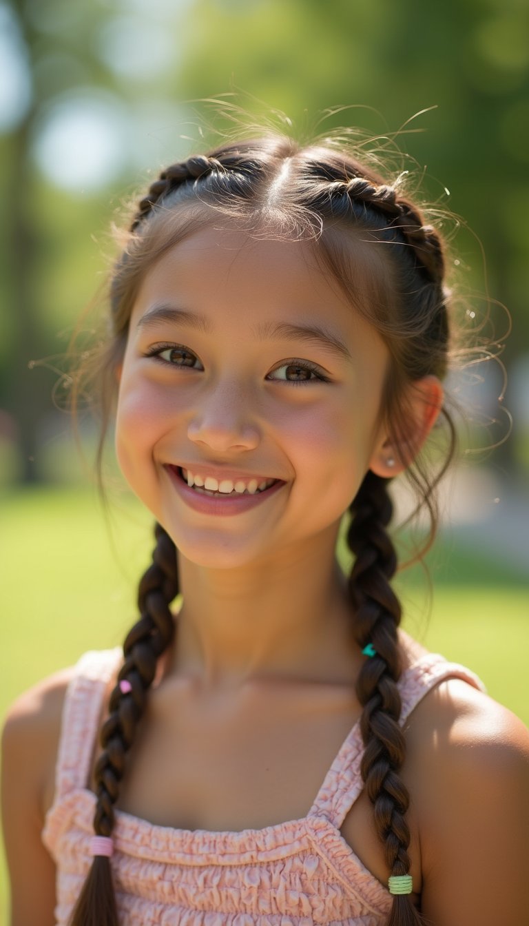 Playful Mini Pull-Through Braids For Cute Everyday Vibes