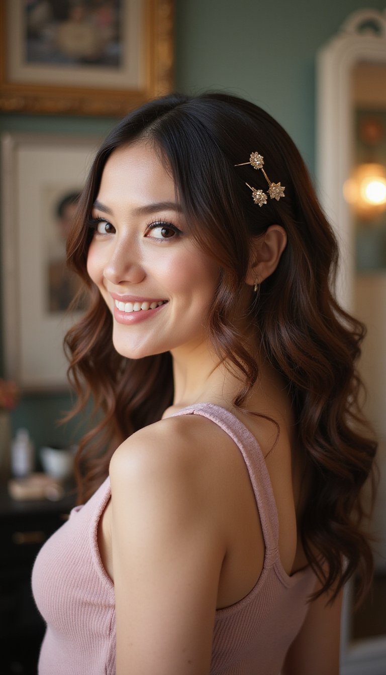 Vintage Pin-Back Waves With Modern Edge