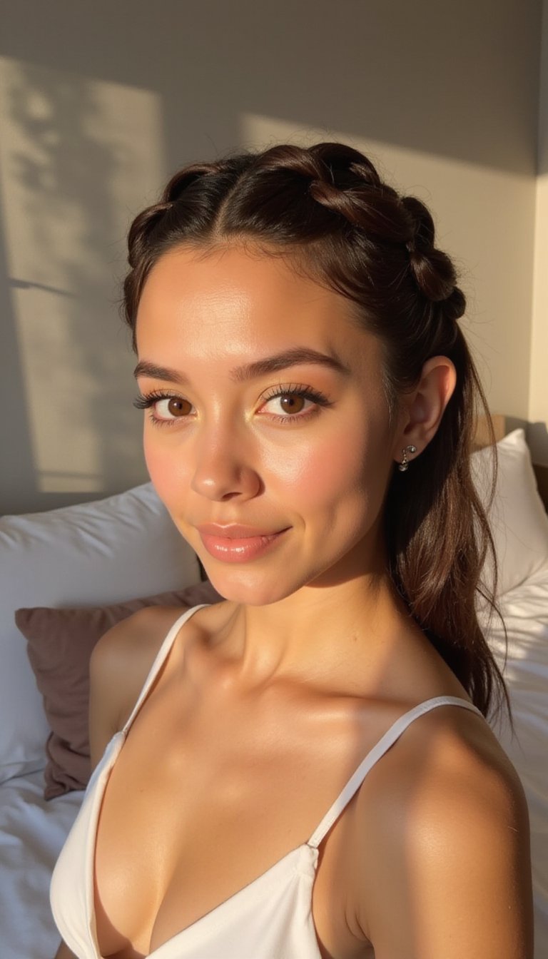 Braided Crown Updo For A Classic Protective Look