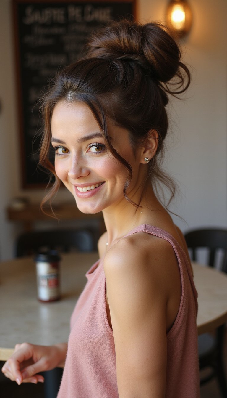 Side-Swept Twisted Roll For Soft Protective Style