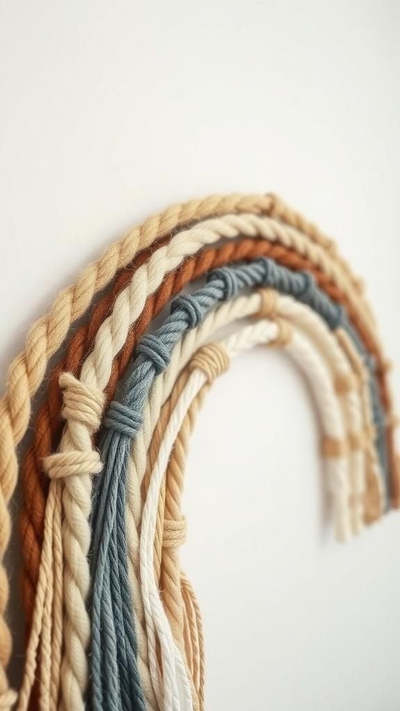 Soft Rope Rainbow With Subtle Neutral Arches