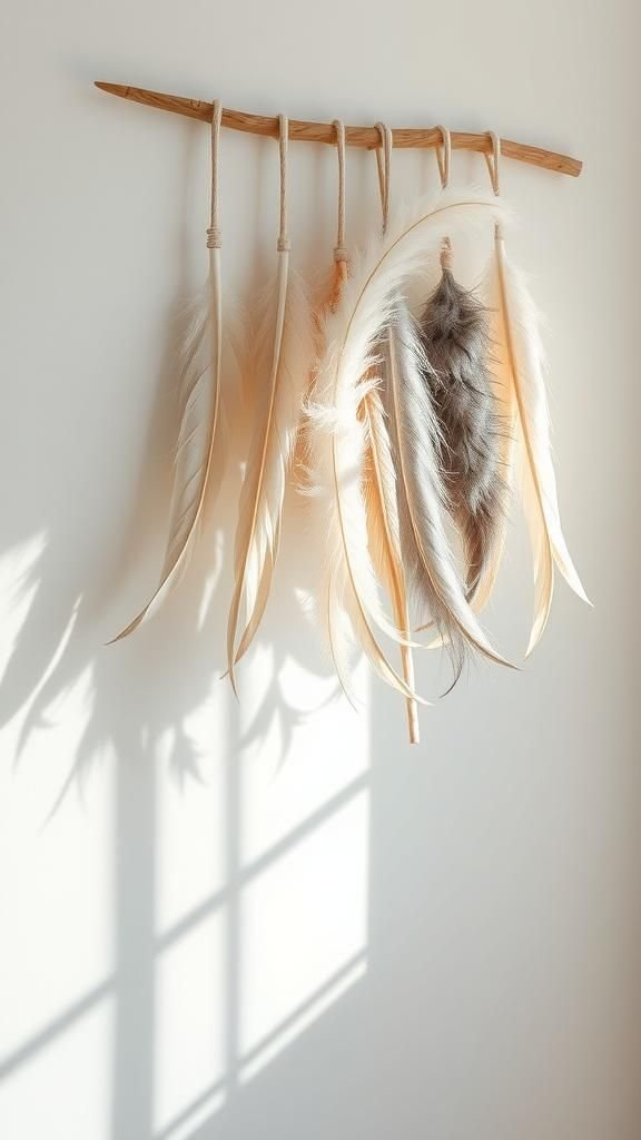 Textured Rope Feathers In Layered Neutrals