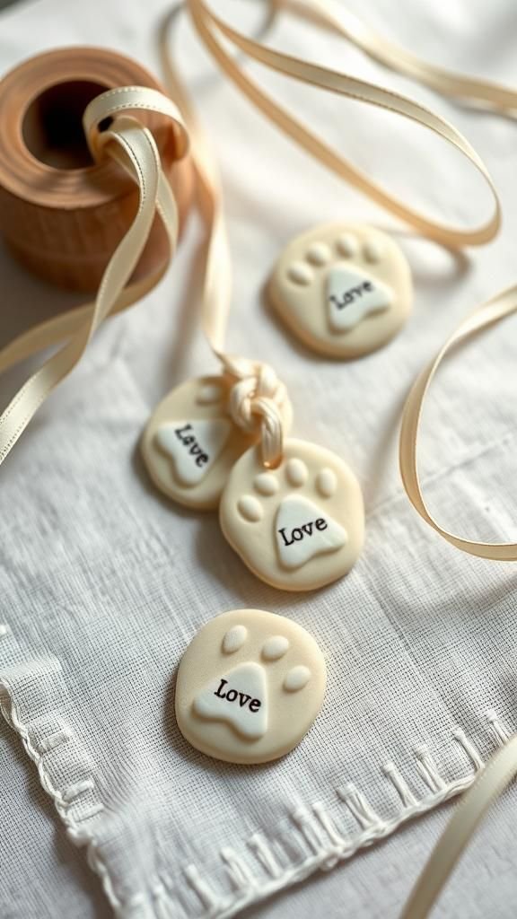 Animal Paw Print Keepsake Token Set