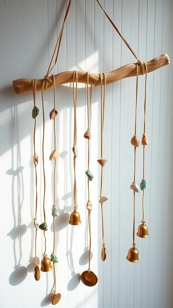 Driftwood And Sea Glass Wall Hanging