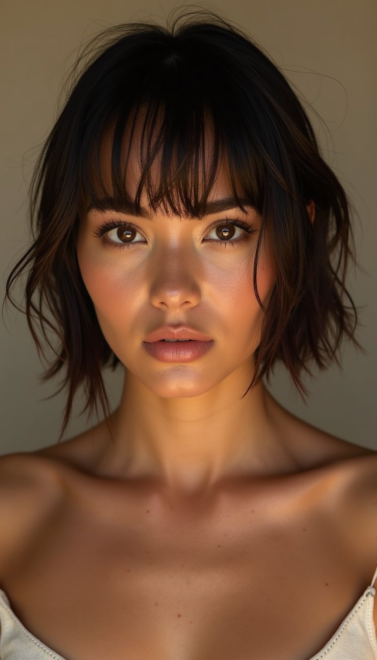 Wet-Look Micro Bob For High-Gloss Glam