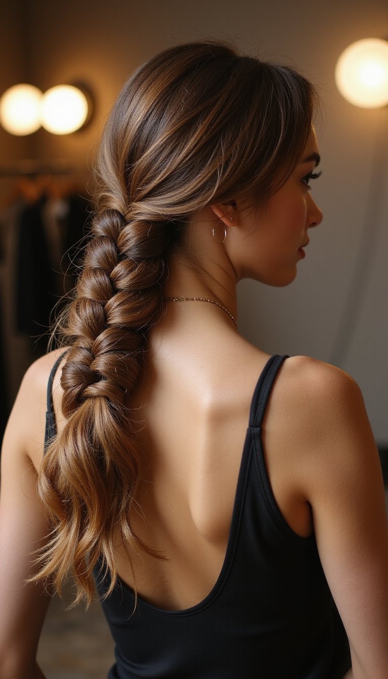 Slinky Sleek Braided Sculpted Ponytail For Modern Edge