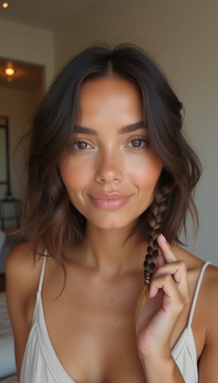 Bob-Length Stitch Braids For Shorter Hair Days