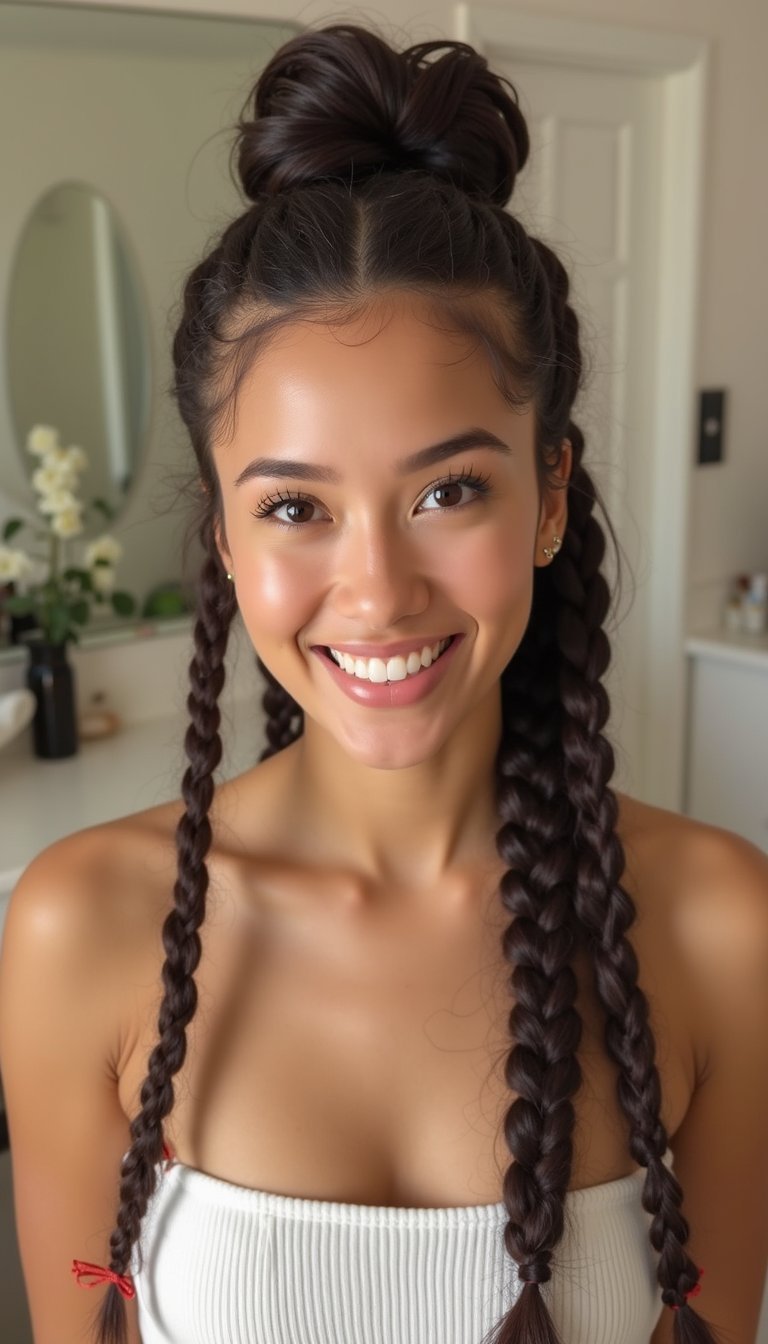 Faux Stitch Braids For Temporary Trend Play
