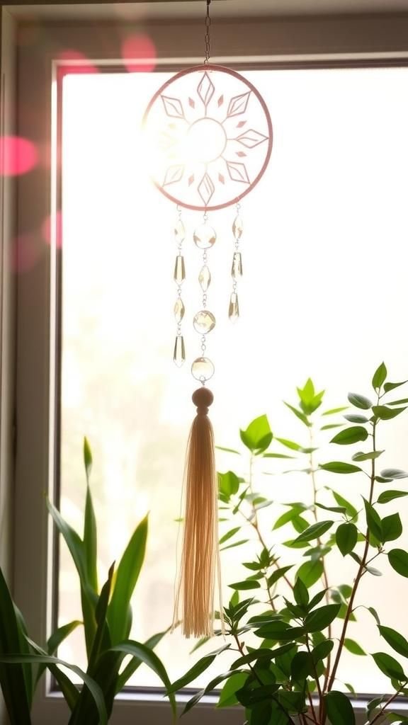 Crystal Sun-Catcher Tassel For Bright Windows