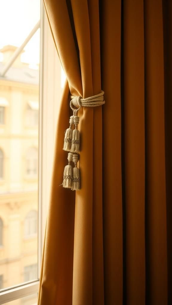 Oversized Curtain Tieback Tassels In Luxe Fibers