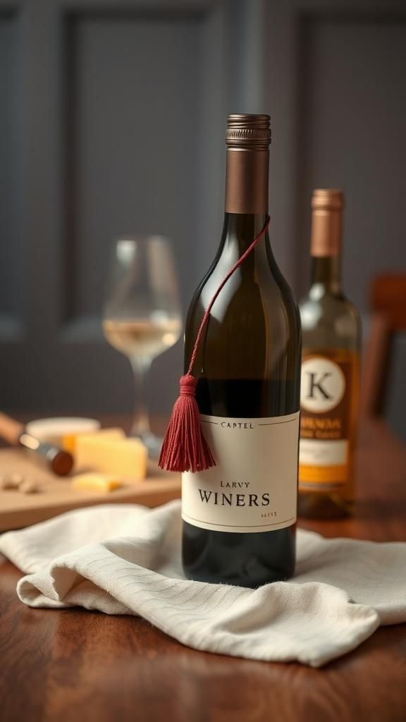 Wine Bottle Charm Tassels For Host Presents