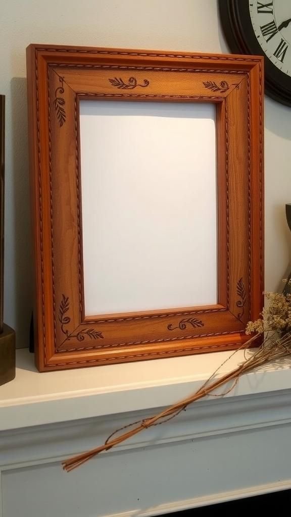 Burned Edge Rustic Photo Frame Refresh