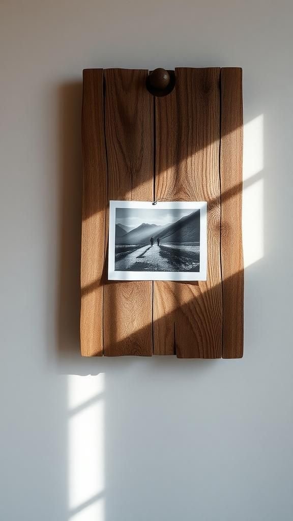 Photo transfer printed onto weathered wood planks