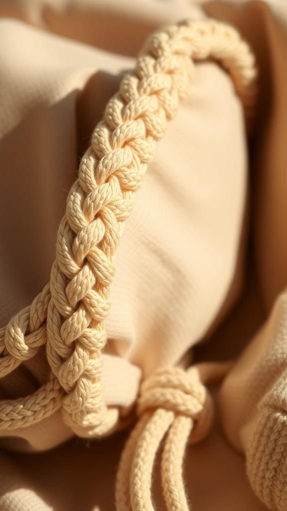 Simple headband with braided macrame detail