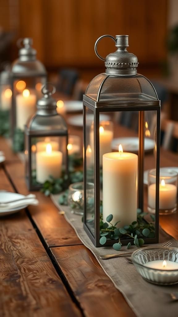 Lantern centerpieces that glow through midnight