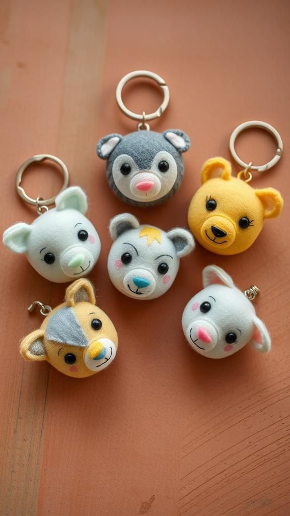 Who else loves tiny felt animal keychains?
