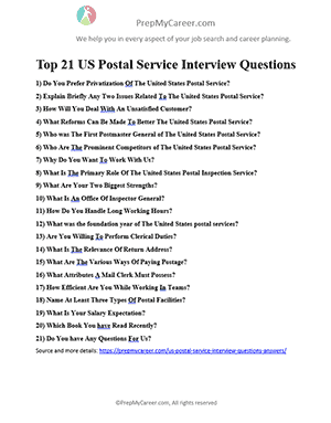 US Postal Service Interview Questions
