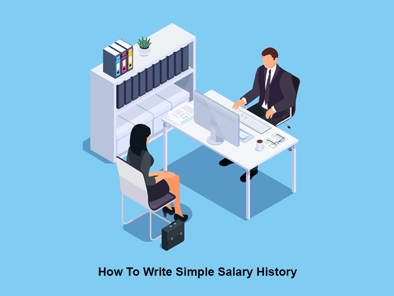 How To Write Simple Salary History