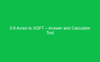 0.008 Acres to Sq – Answer with Formula