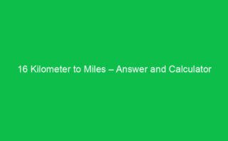 0.9 Kilometer to Miles – Full Calculation Guide