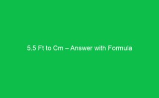 59 in to Cm – Answer with Formula