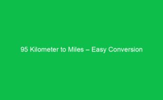 60 Kilometer to Miles – Answer with Formula