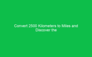 How to Convert 41 Kilometers into Miles for Travel Planning