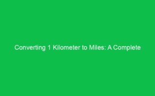 Transforming 35 Kilometers into Miles: A Complete Breakdown