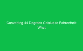 Converting 36 Degrees Fahrenheit to Celsius: What’s the Result?