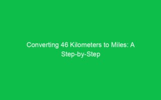 How to Convert 1.1 Kilometers to Miles and Why It Matters