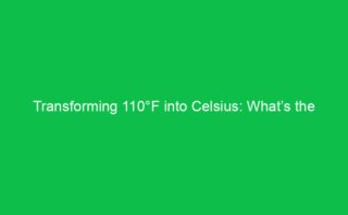 Converting 145°F to Celsius: What Is the Temperature in Celsius?