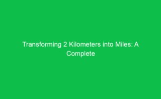 How to Convert 80 Kilometers to Miles and What It Means