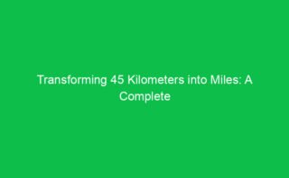 Understanding the Conversion from 400 Kilometers to Miles
