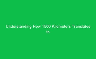Convert 0.8 Kilometers to Miles and Discover How Distance Translates