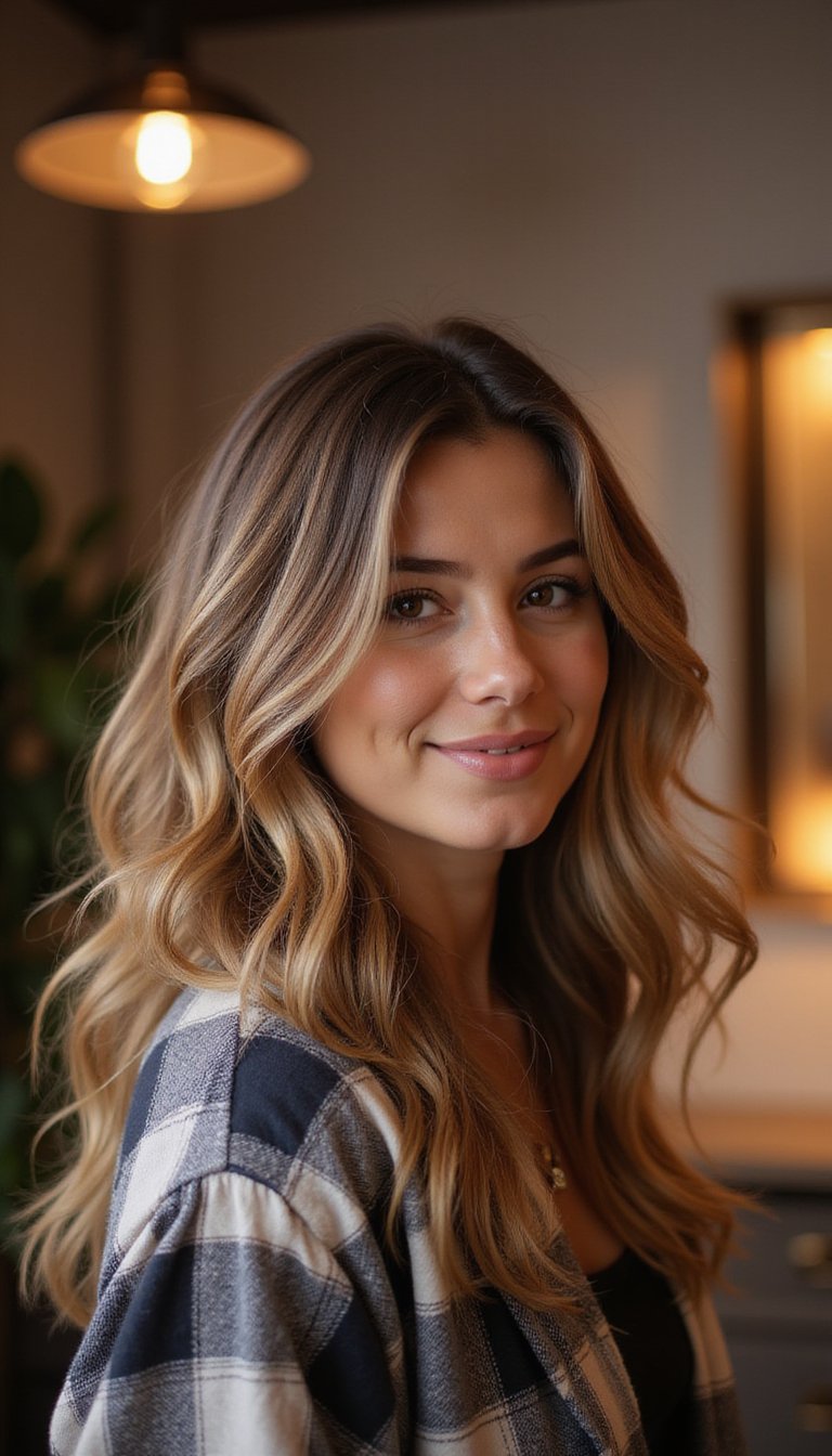 Layered Wolf Cut Paired With Bold Highlights