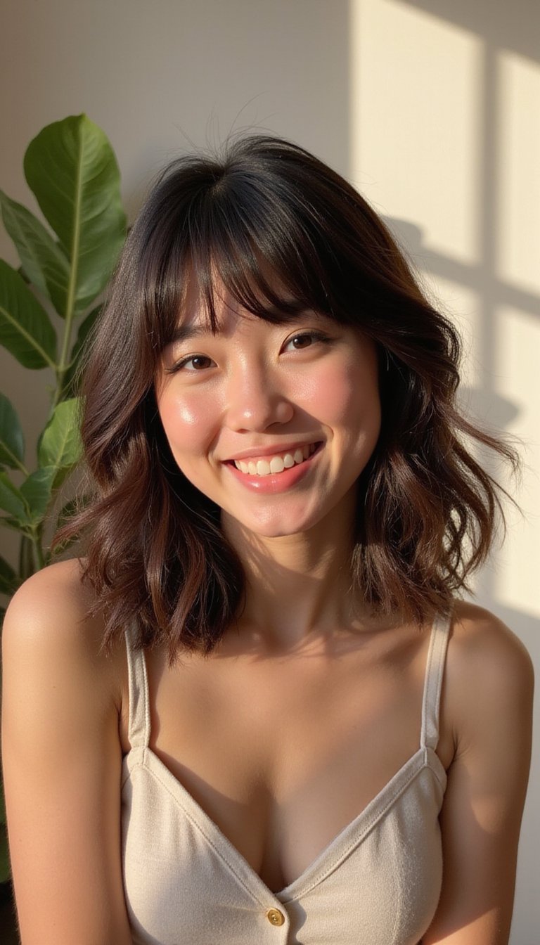 Layered Bangs With Butterfly Cut For Youthful Vibe
