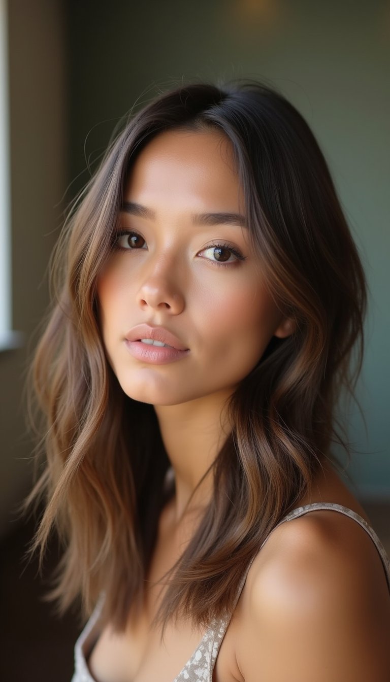 Matte Finish Slicked-Back For Modern Minimal Aesthetic