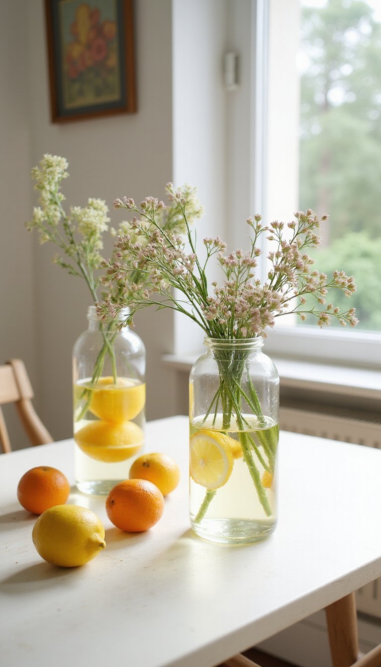 Citrus slices and blooms: fresh scent combo