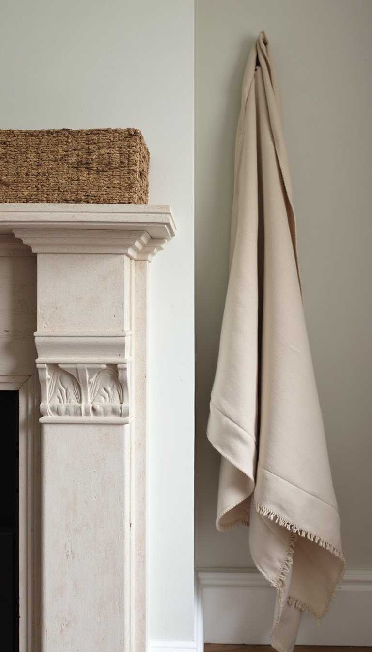 Layered textiles: small runner and folded throw idea