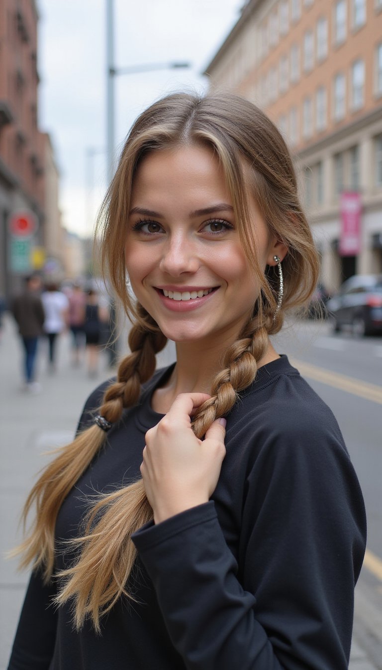 Double Dutch Braids For Sporty Chic Vibes